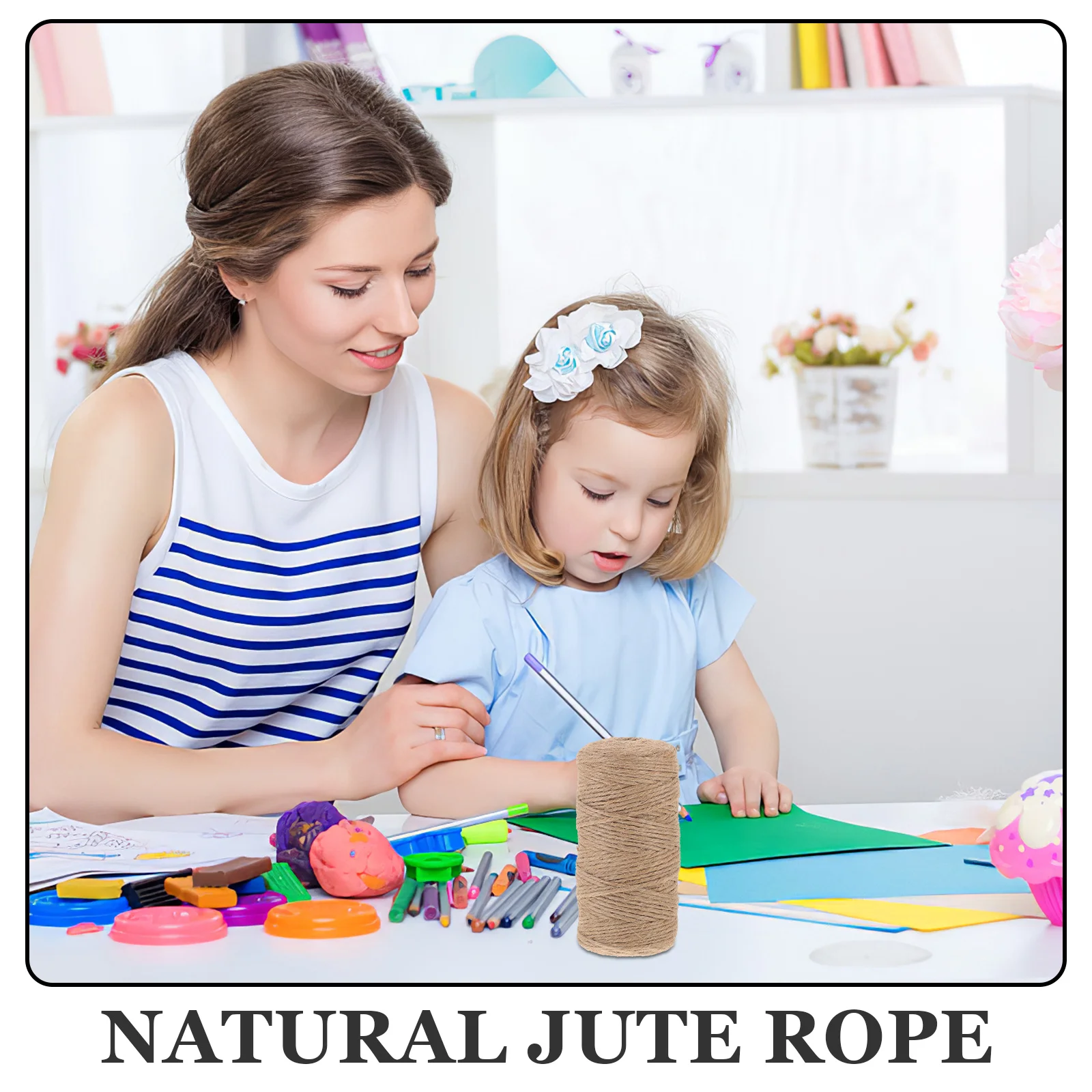 

Rustic Natural Jute Twine for Gift Packaging Wedding DIY Crafts Durable Heavy Duty Garden Twine Decorative Binding Cord