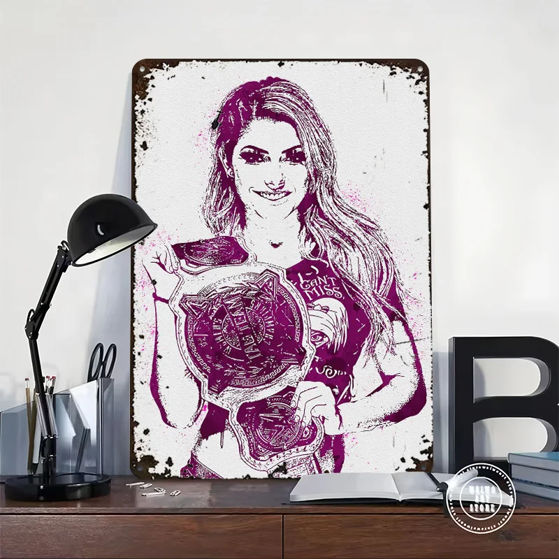 Alexa Bliss Poster Customized Wall Art Vintage Metal Signs Retro Tin Plaque for Man Cave Modern Home Decoration Luxury House