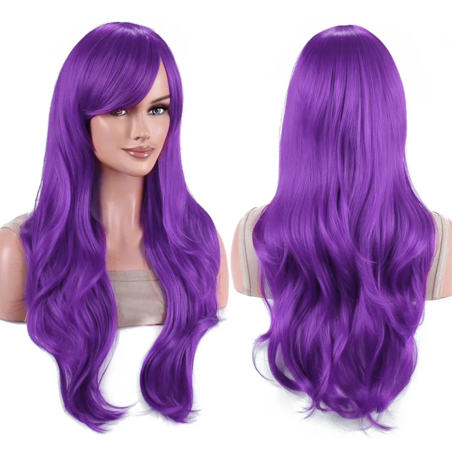 Synthetic Hair Light Vibrant Teal Wavy Lolita Cosplay Wig Anime Hatsune Miku Wigs Halloween Michiru Kaioh Costume Wig for Women