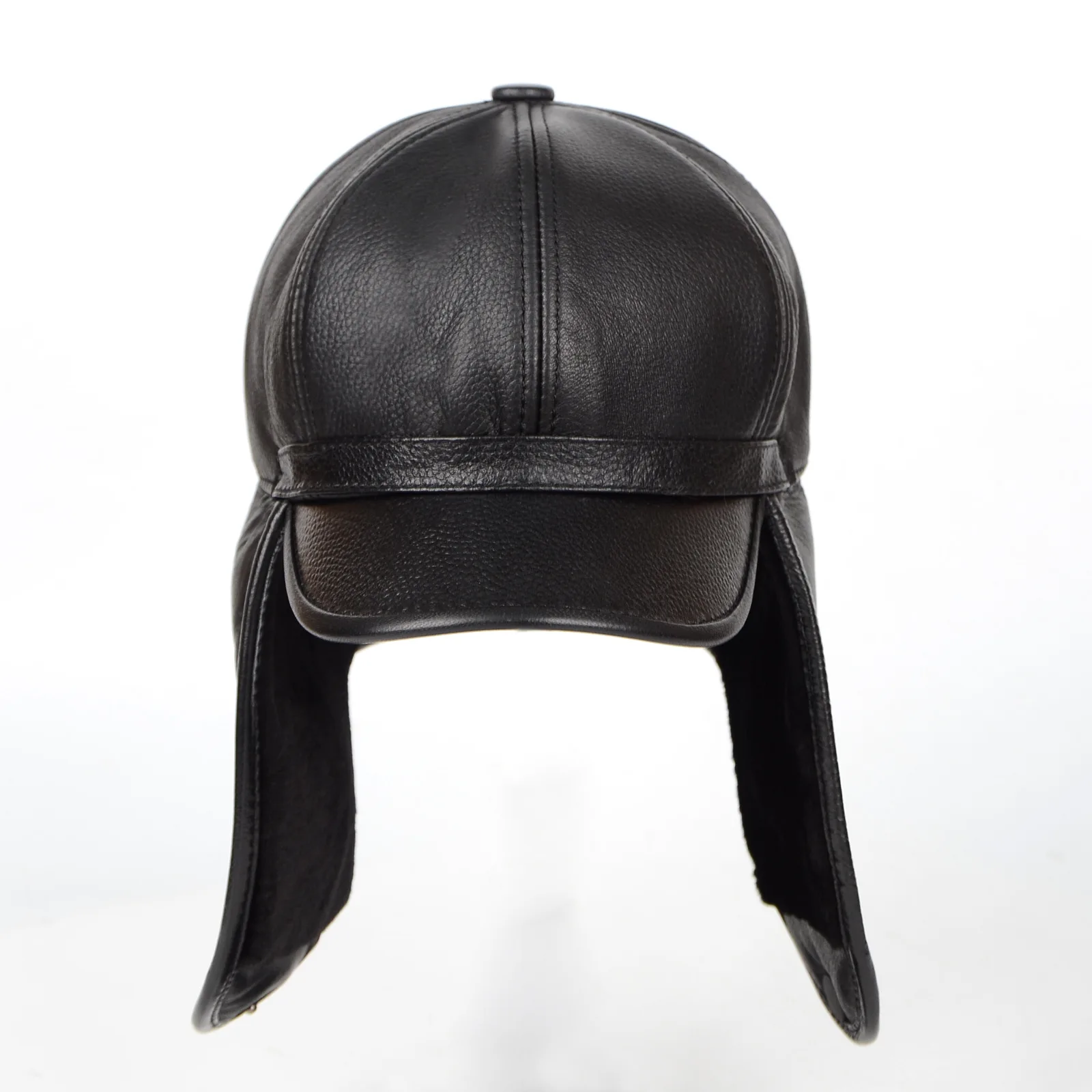 

Foreign Trade Hot Sheepskin Men's Duckbill Hat Winter with Thick Velvet Cold Resistant and Warm Ear Protection Bomber Cap