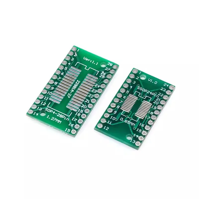 10pcs PCB Board Kit SMD Turn To SOP MSOP SSOP Adapter Converter Plate SOP MSOP SSOP TSSOP SOT23 8 10 14 16 20 28 SMT To DIP