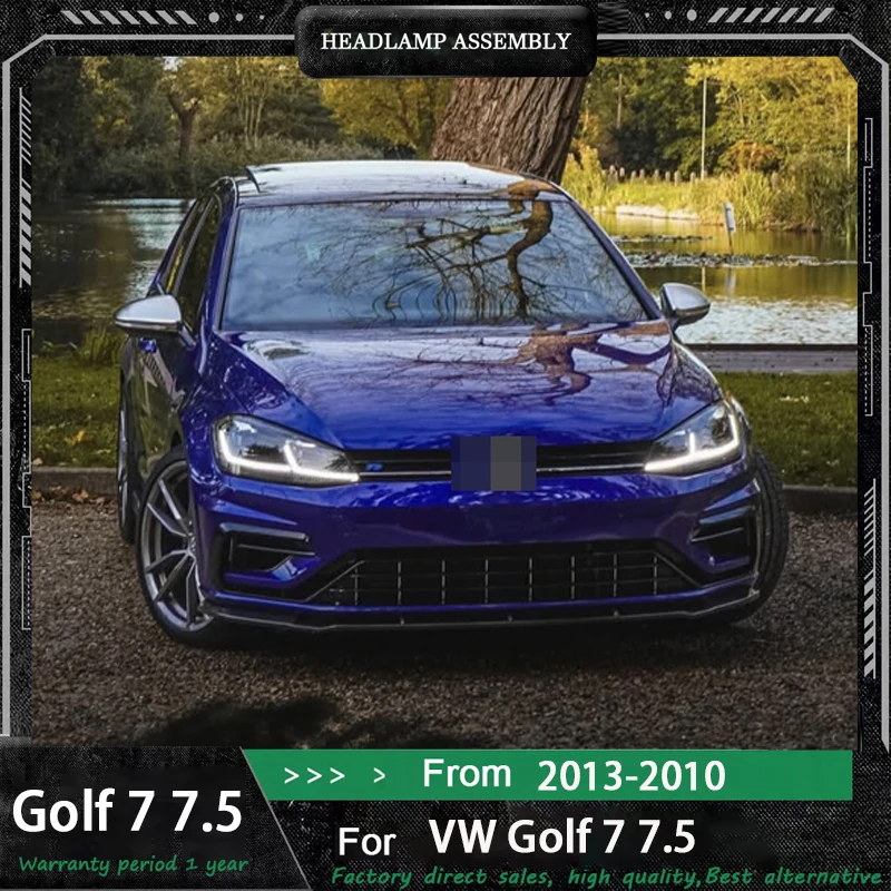 

Car Lights For VW Golf 7 7.5 MK7 LED Headlight 2013-2020 LED DRL Dynamic Signal Head Lamp Projector Automotive Accessories