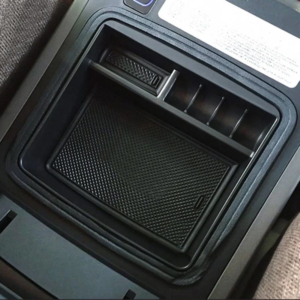 Car Refrigerator Cover Storage Box For Toyota Land1 Cruiser2 Prado FJ 120 FJ120 150 Central Armrest Storage Holder Wholesaled
