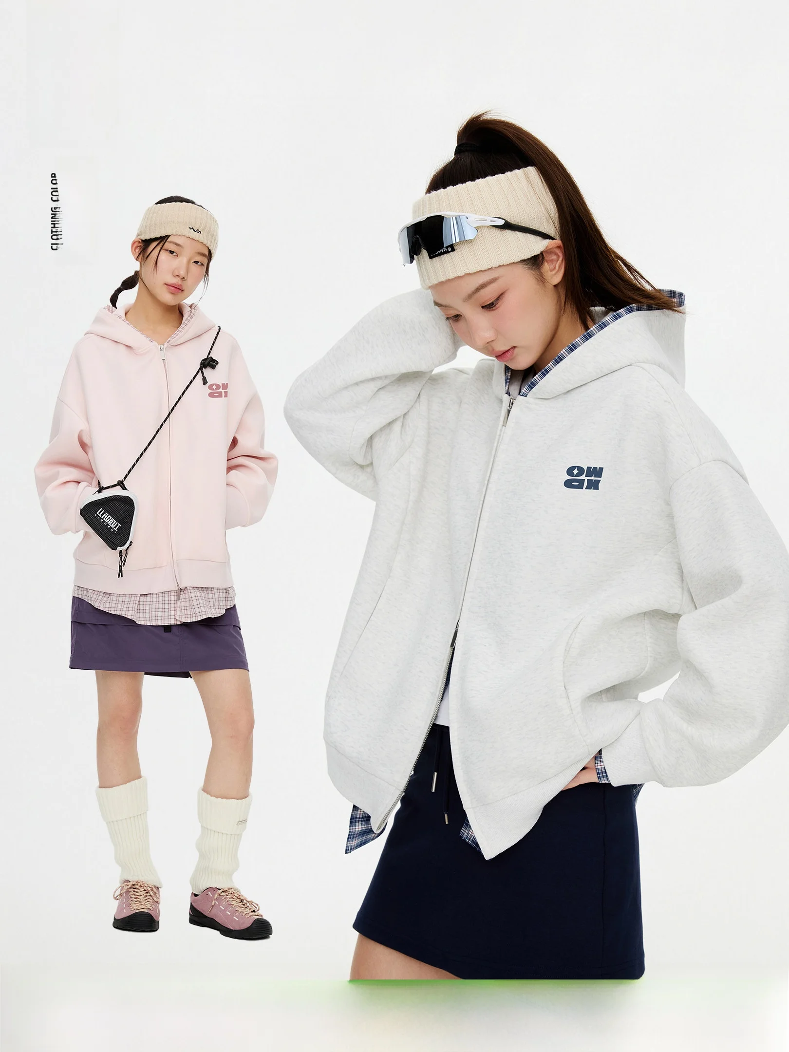 

Женский повседневный клетчатый открытый кардиган с капюшоном и двойной молнией, весенне-осенняя свободная верхняя одежда для пар