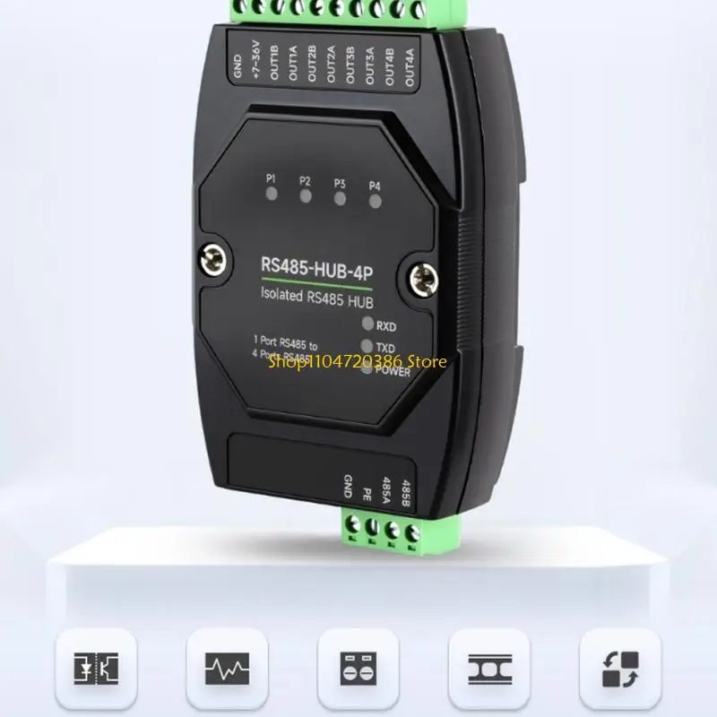 

K0EA 4 Port RS485 Echoer Center for Extended Communication Extent up to twelve hundred Metres