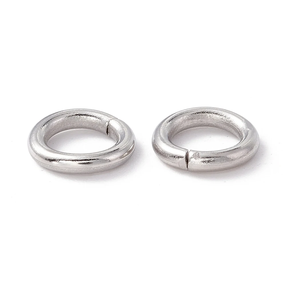 8mm 10mm 12mm Stainless Steel Jump Rings Connectors Split Rings for Necklace Bracelet Jewelry Accessories Open Ring 1000-4000pcs