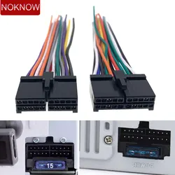 Car 20 Pin Cross T Type Socket Plug Connector Wiring Harness Cable for Jensen Parrot Radio Multimedia Player VX7021 CDH CM