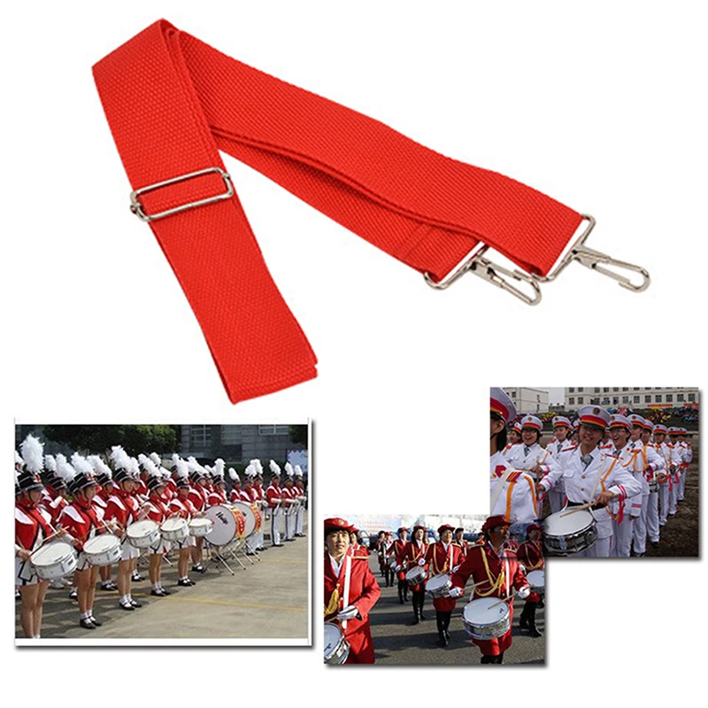 New Adjustable Nylon Snare Drum Belt With Metal Hook Portable Marching African Waist Strap Performance Sling Carrier Accessory