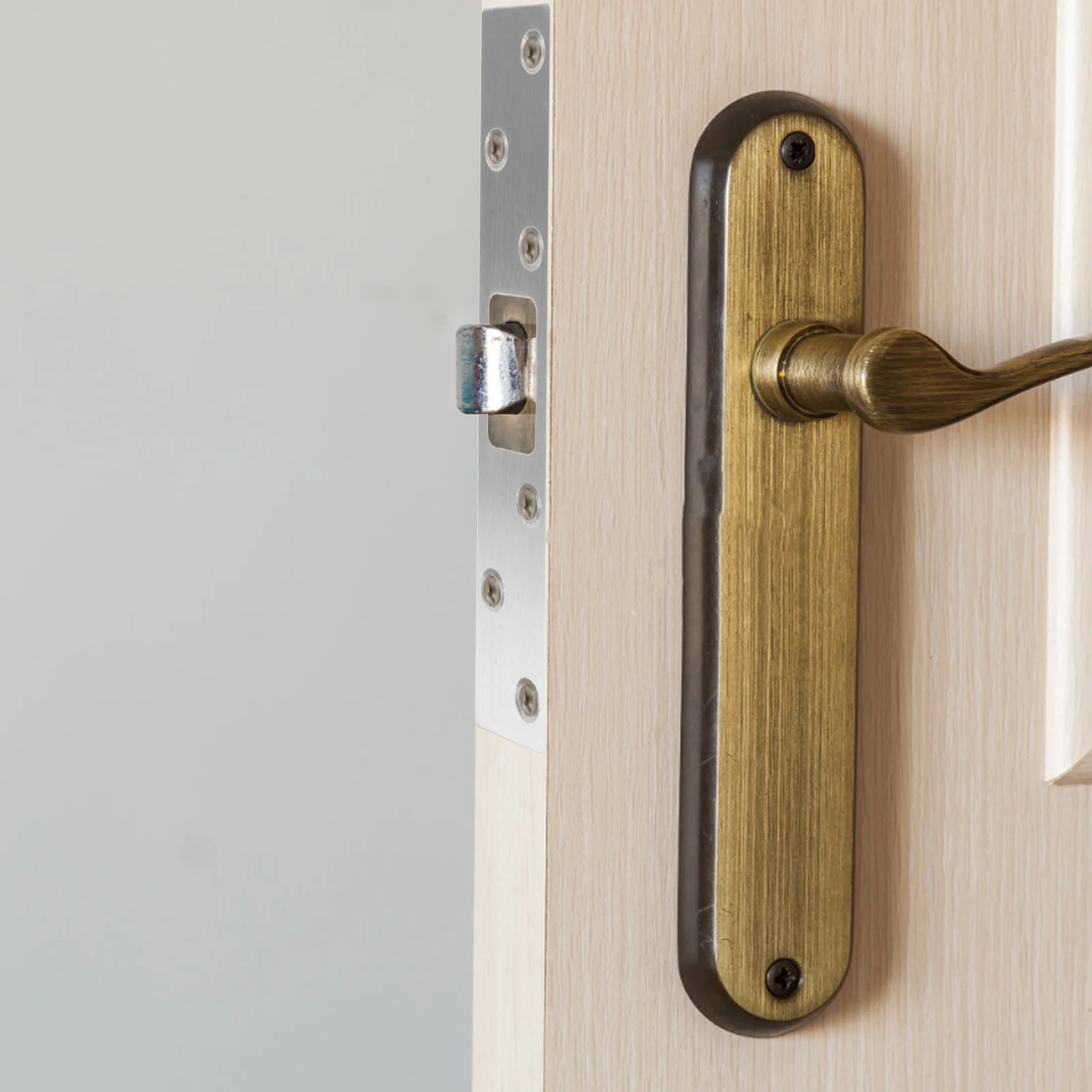 

Door Lock Plate Reinforcement Backplate Deadbolt Security Latch Stainless Steel Furniture Door Backplate Parts