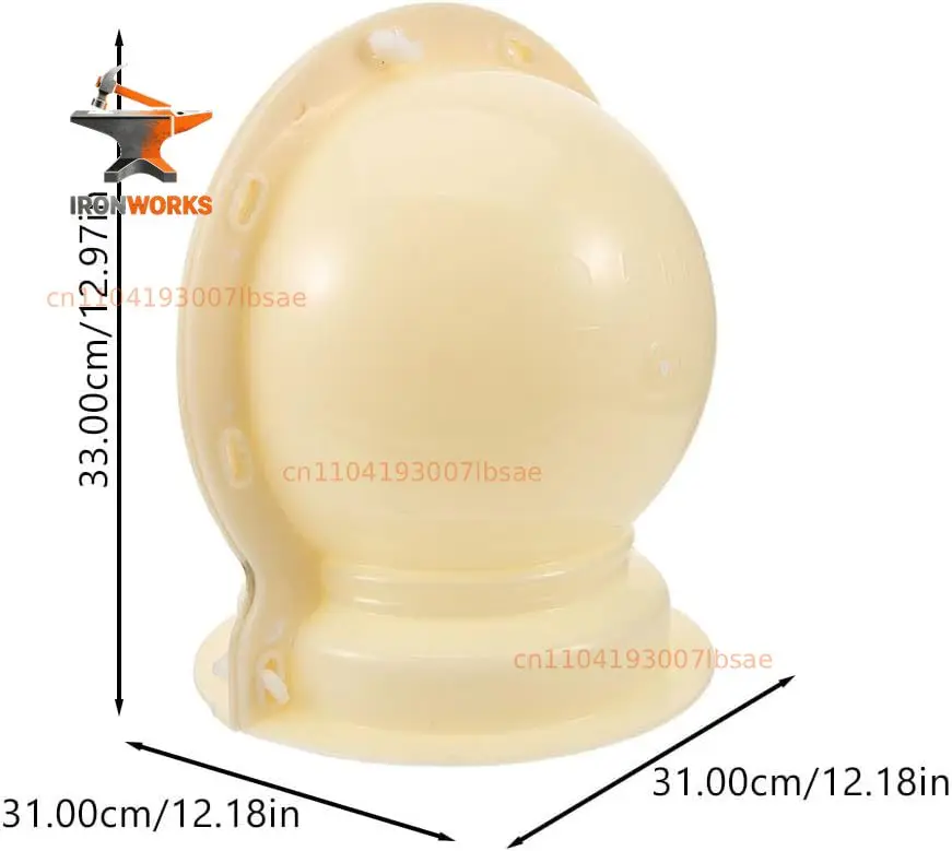 12.99 Inch Roman Column Concrete Ball Mold for DIY Garden Fence Balustrade Sphere Casting Mold Lightweight Durable Decora