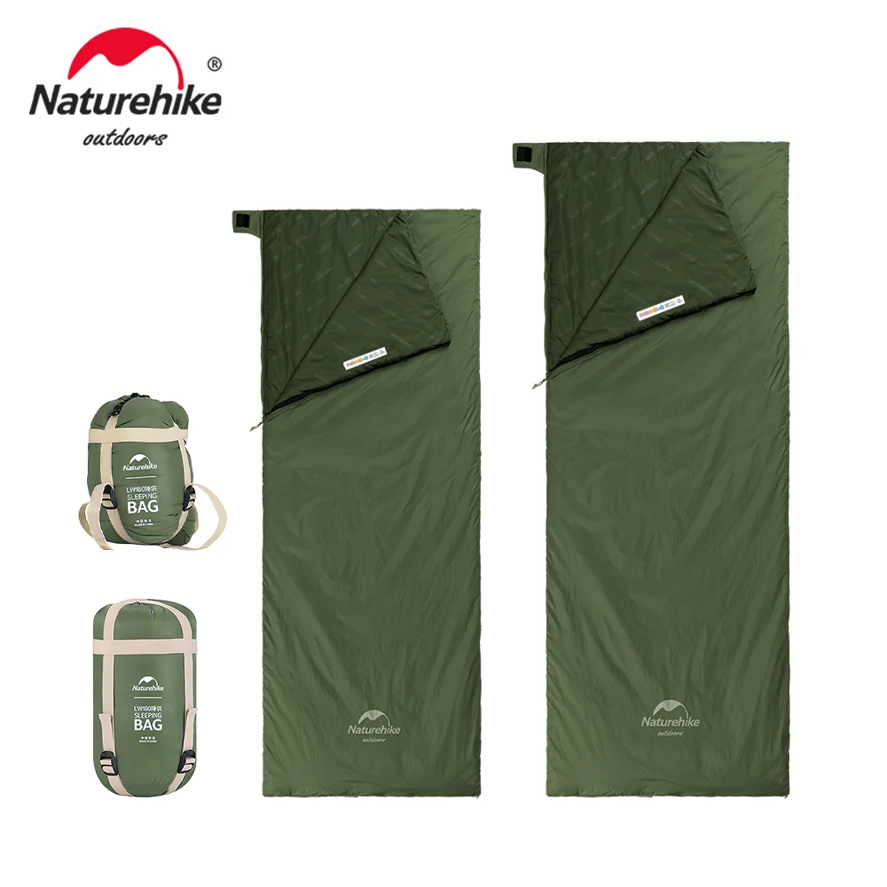 Naturehike Envelope-style Sleeping Bag LW180 Ultralight Cotton Splicing Double Sleeping Bags For Outdoor Camping Hiking Tourism
