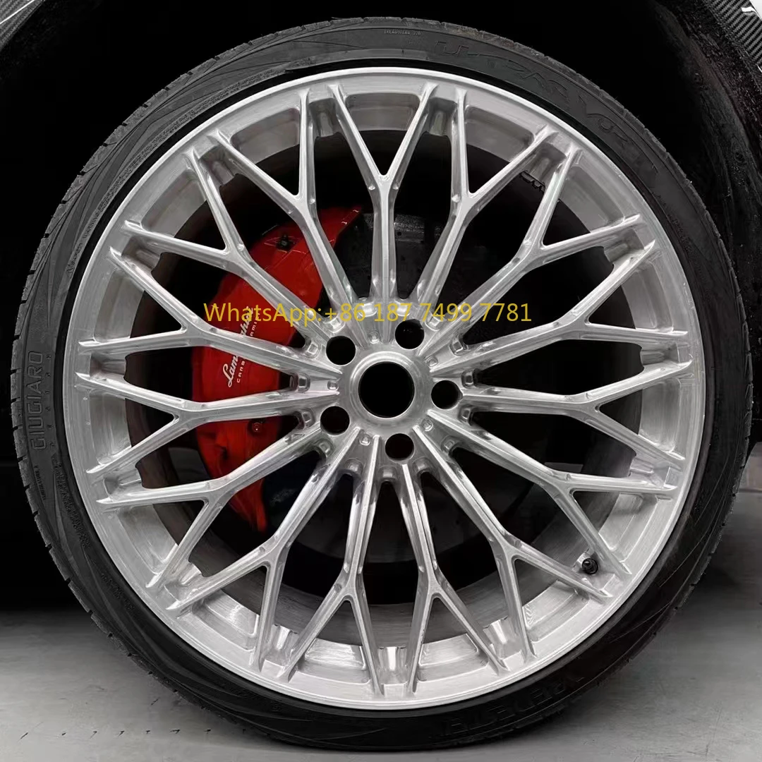 

6061-T6 Alloy Wheel Rims Forged Racing Car Wheel Custom Brushed Polished Chrome Monoblock Wheels 18-24 Inch