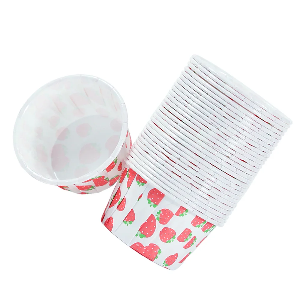 

100 Pcs Cake Cups Disposable Baking Cup Oil proof Heat Resistance Paper Party Supplies Kitchen Barware Single use Containers