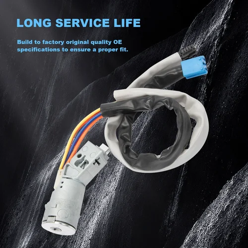 Interruptor de arranque de bloqueo de volante, interruptor de encendido con 2 llaves, Compatible con Peugeot Partner para Citroen Berlingo 4162CF 4162CH