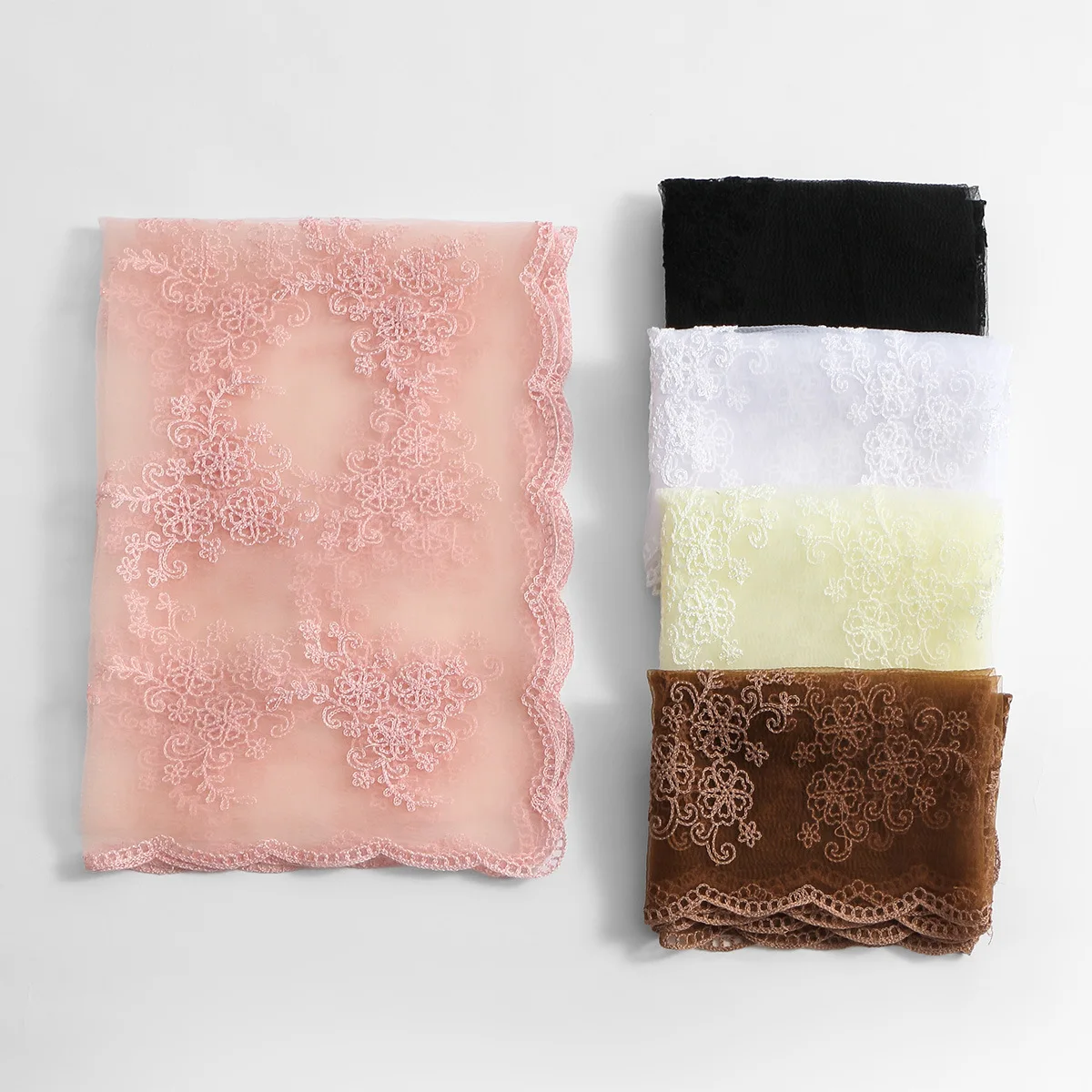 

Новые кружевные шарфы с вышивкой, женские мусульманские хиджабы, платки, шали, банданы, повязки на голову, буфанда, фулярд, тюрбан 180*60 см