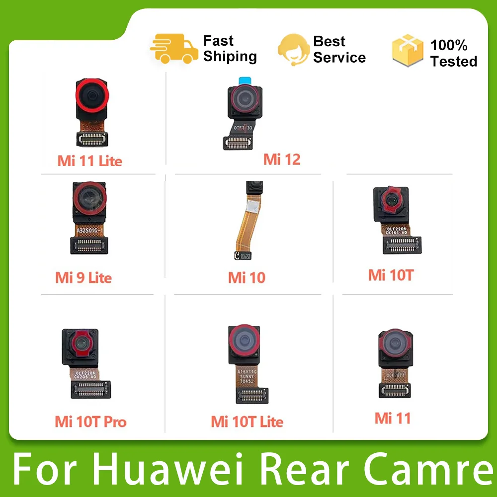 

New For Xiaomi Mi 9 10 10T 11 12 Pro Lite Original Rear Camera Foam Front Back Camera Flex Cable Replacement Parts tested
