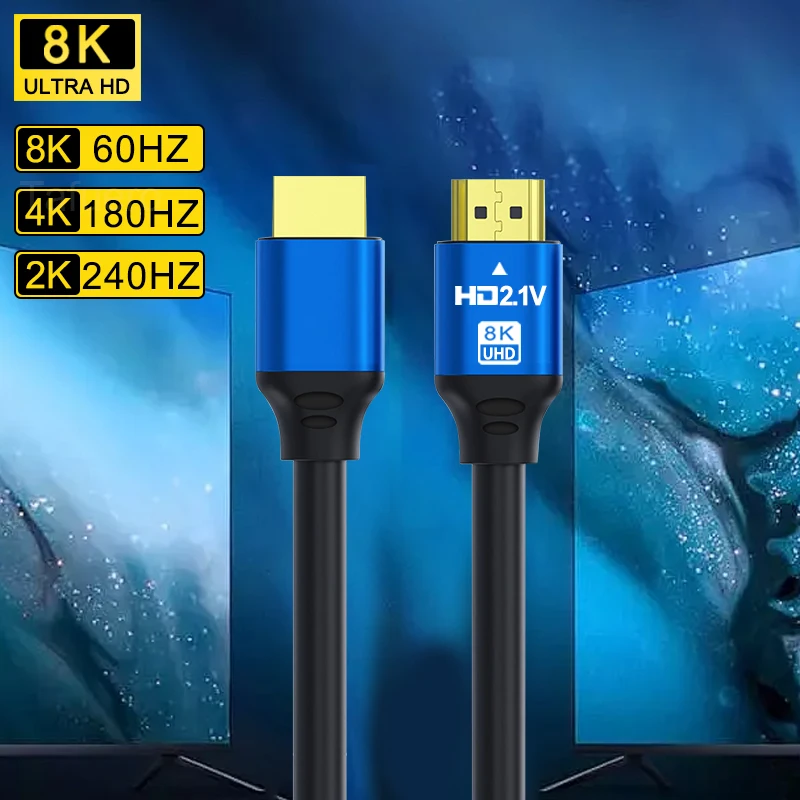 8K Hdtv Cable, 2.1 …