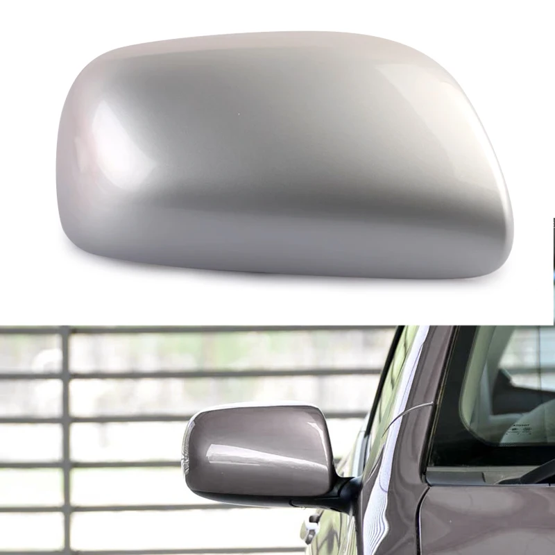 Car Right Side Rearview Door Wing Mirror Cover Cap Silver Fit For Toyota Yaris 2011 2010 2009 2008 2007