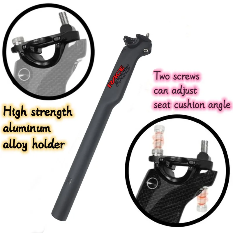 

T1000 Carbon Seatpost Bike MTB Road Bicycle Seat post Seat tube Seat Bicycle 27.2/30.8/31.6*350/400mm Black bike frame parts