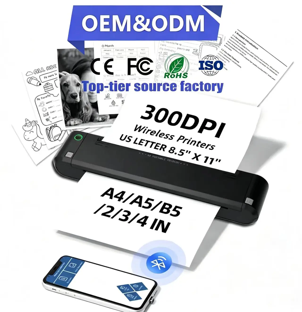2026Portable A4 Resin Thermal Transfer 200 DPI Wireless Tattoo Copier Machine Mini Tattoo  Temporary Stencil
