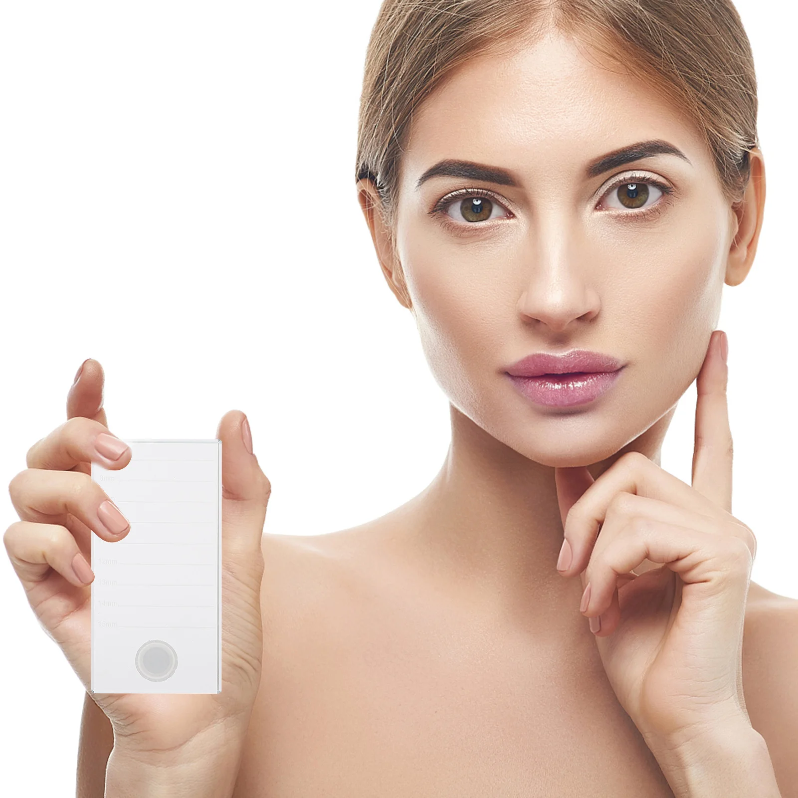 

2Pcs Eyelash Extension Pallet 10x5cm Large Lash Extension Holder Tray Salon Eyelash Grafting Supply Stand Lash Pallet