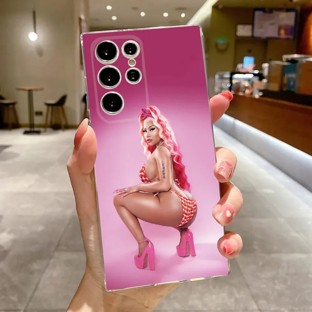 Singer N-Nicki M-Minaj Phone Case For Samsung Galaxy A71,70,52,51,40,31,A50,30S,21S,Note20ultra Transparent Cover