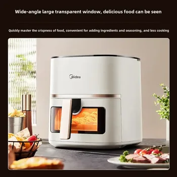 Image 220V/Midea air fryer 5L home automatic oven multi-function non-stick touch micro steam tender baking