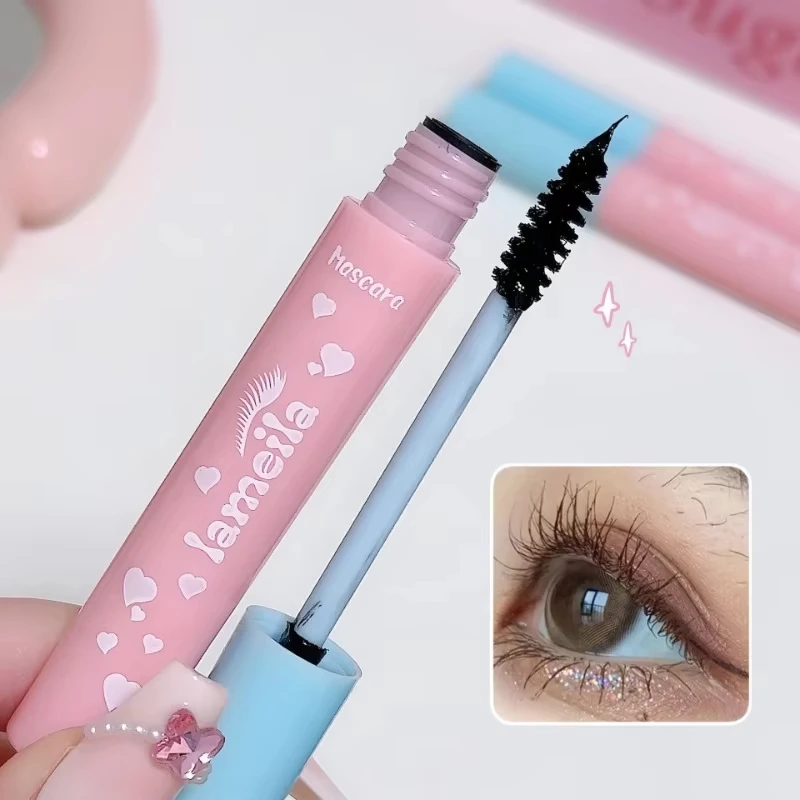 3D Ultra-fine Mascara Curl Thick Lengthening Eyelash Mascara Waterproof Non-smudge Brown Natural Curling Fine Brush Mascara