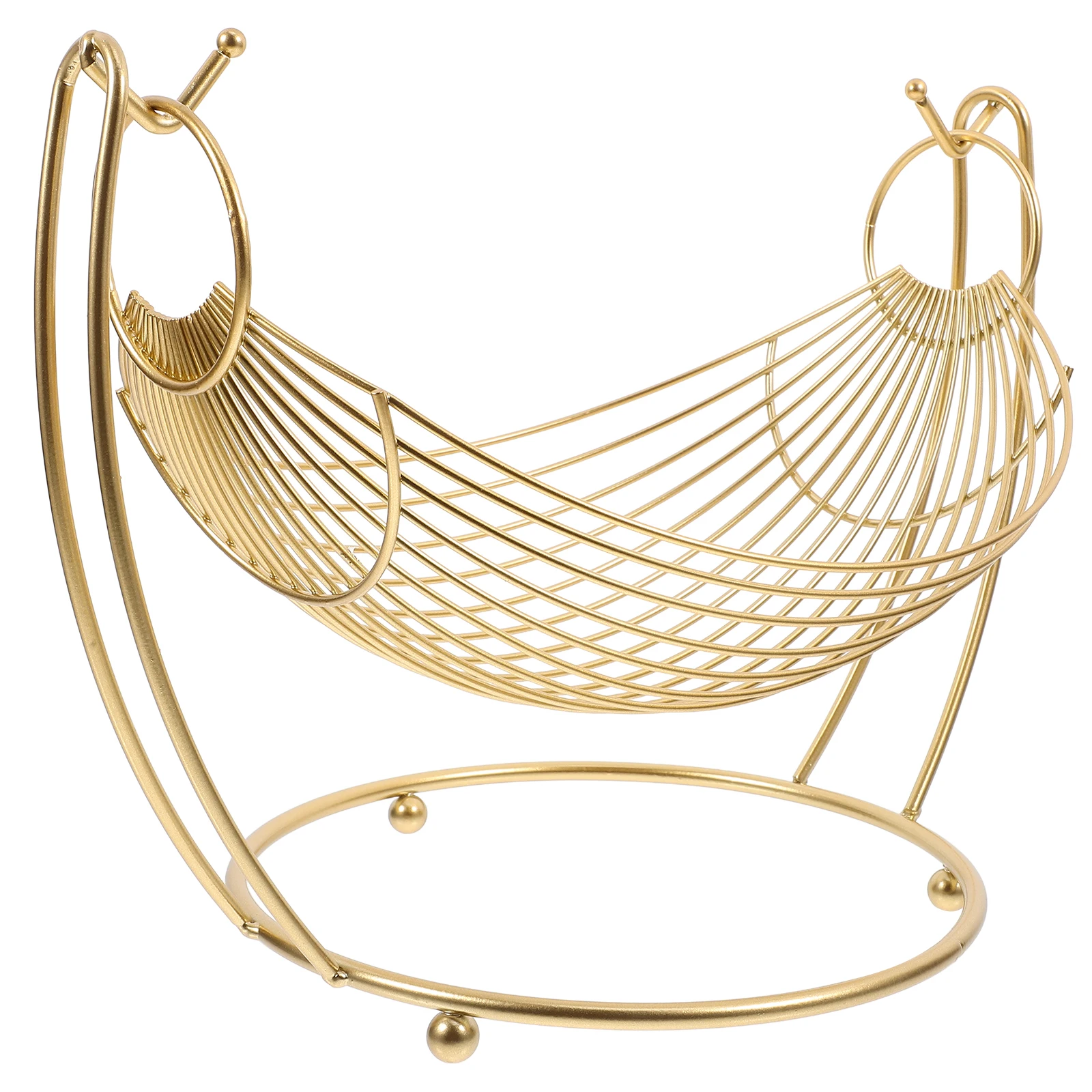 Snack Storage Basket Fruit Vegetable Kitchen Counter Iron Wire Metal Baskets Large Capacity Elegant Guest Entertaining Living