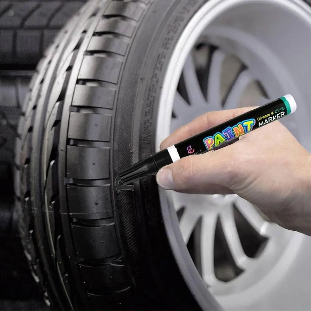 

Масляная Водонепроницаемая маркерная ручка, Перманентная ручка для краски автомобильных шин для металла, шин, дерева, ткани, холста, камня, пластика, поделок своими руками N7E6