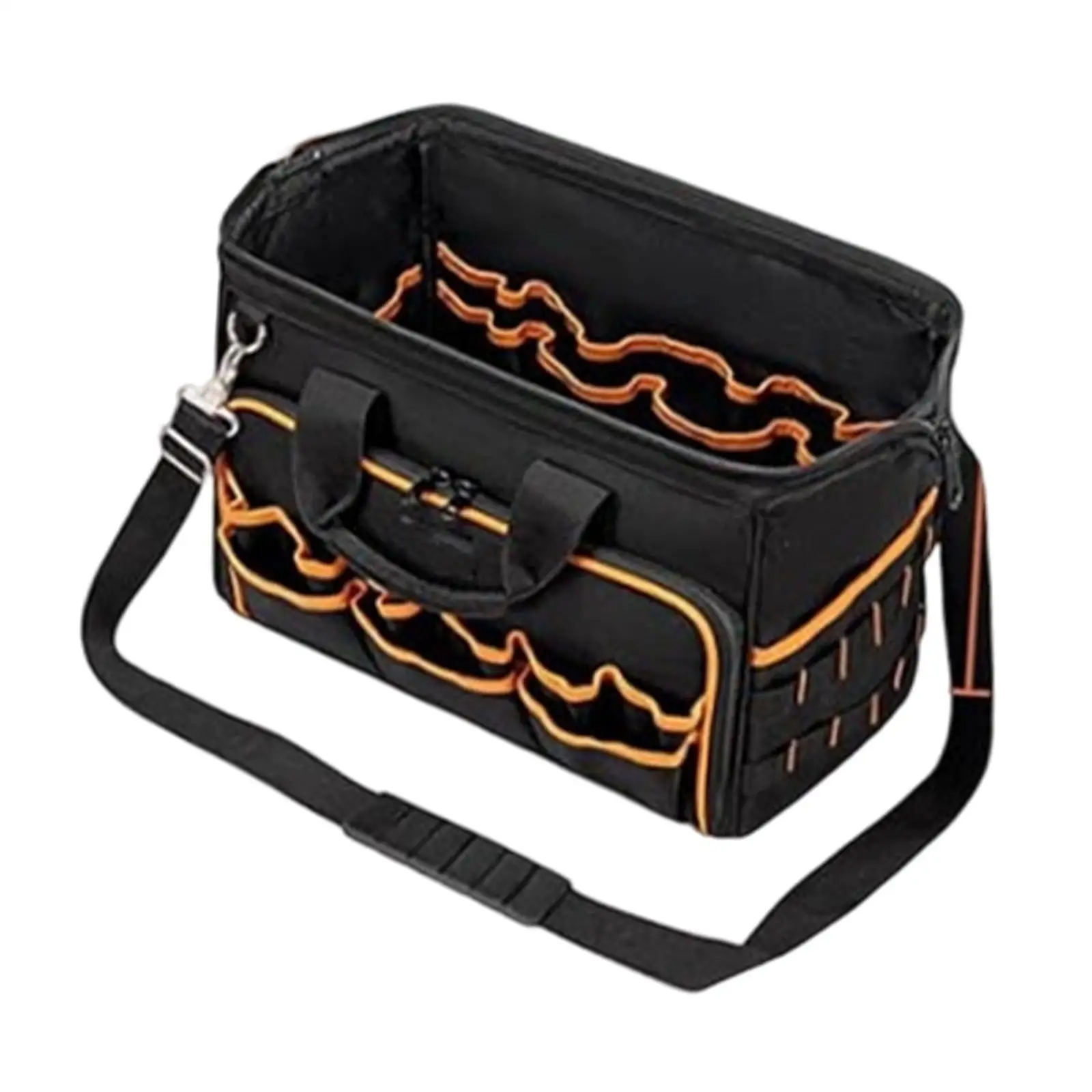16.93'' Tool Organizer Toolbag Folding Heavy Duty Multipurpose Cleaning Supplies Bag for Mechanic Framer Builder Cleaners