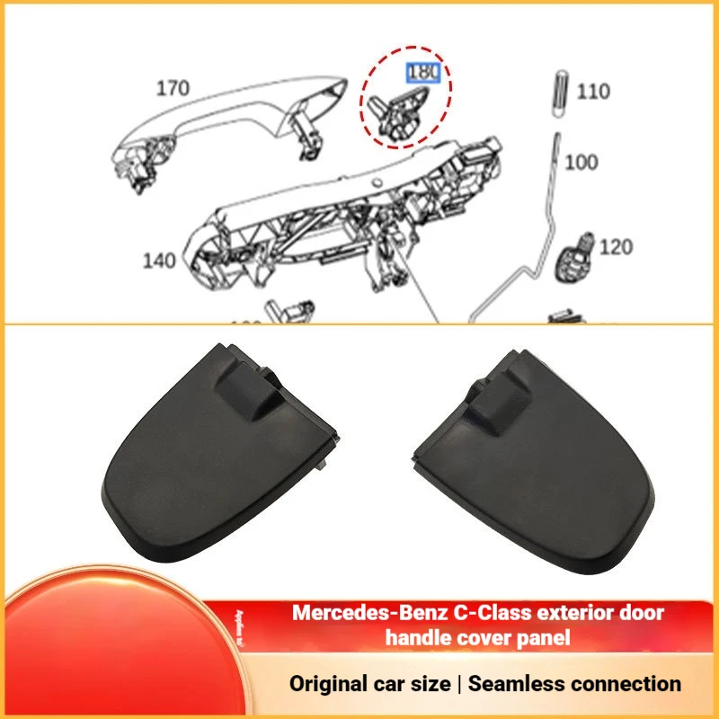 Applicable to Mercedes-Benz C-class E-class GLC-class door handle cover W205 W253 W213 external handle fixing plate