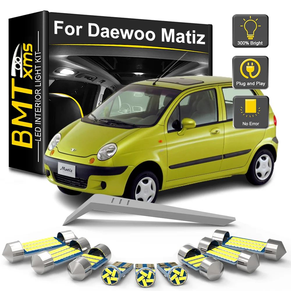 BMTxms pour Daewoo Matiz M100 M150 M200 M300 1998-2013 2014 2015 2016 2017 2018 Kit d'ampoule intérieure LED de voiture lampe de voiture Canbus BMTxms pour Daewoo Matiz M100 M150 M200 M300 1998-2013 2014 2015 2016 2017 2018 Kit d'ampoule intérieure LED de voiture lampe de voiture Canbus