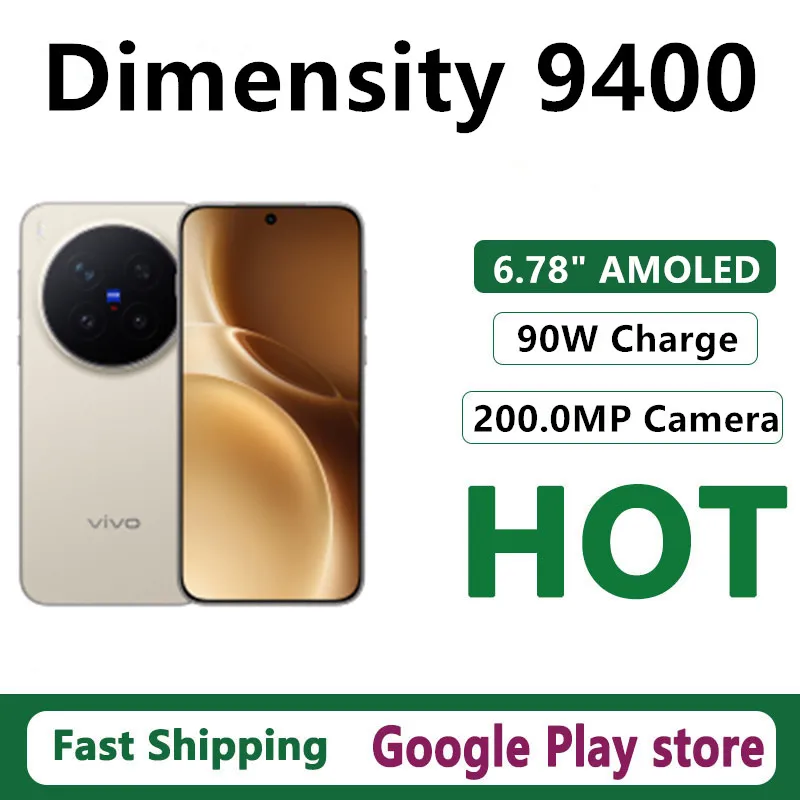 Vivo X300 Pro ? tlphone portable d'origine, camra 200.0MP, batterie 6510mAh, Charge sans fil, 6.78 pouces, AMOLED IP69, tanche, dimension 9500