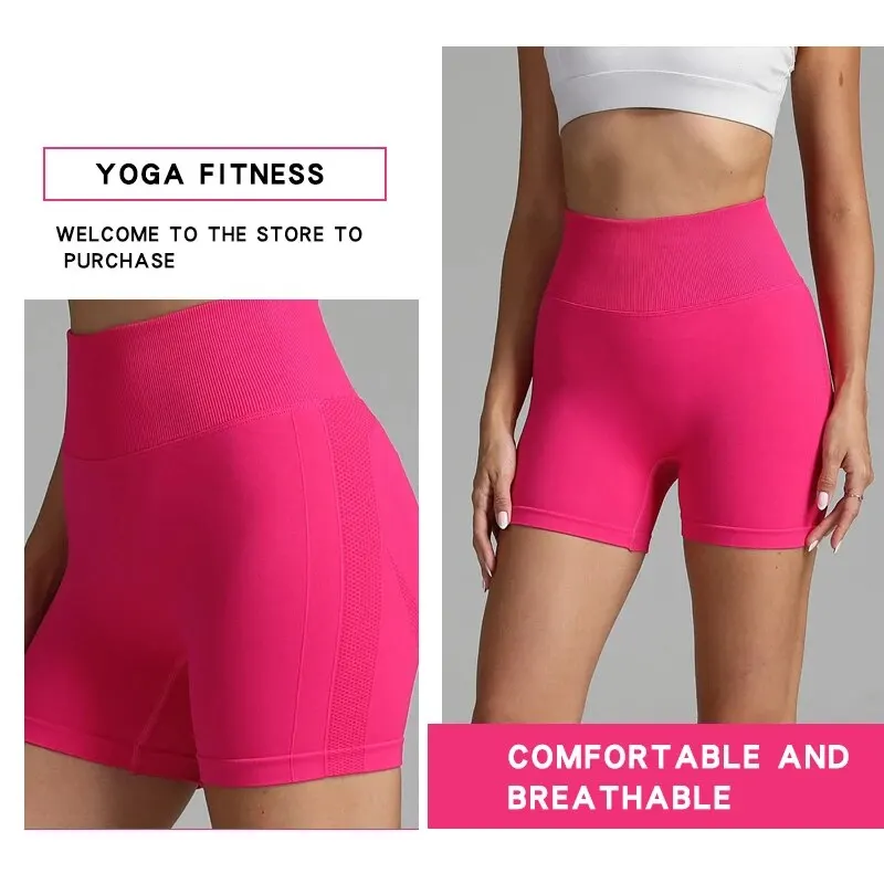 CZGUKE Women's Shorts for Cycling Jogging Fitness Sports Seamless High-Waisted Hip-Lifting Gym Shorts Tight Yoga Clothing - Image 6