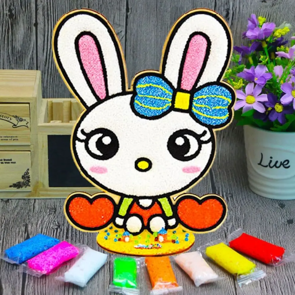 DIY Malowanie Błotem Płatków Śniegu Trójwymiarowe z Drewnianą Tabliczką Kolorowanka Malowanie Klejące