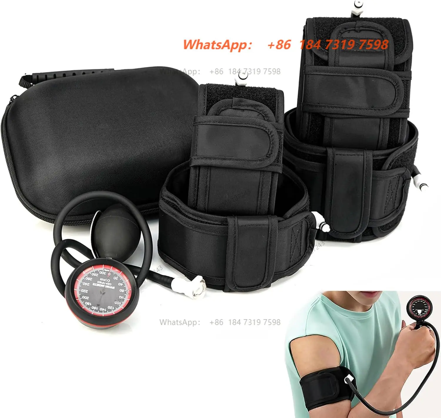 Theratools BFR Blood Flow Restriction Band Arm Leg Muscle Building Occlusion Bands Fitness Body Building Occlusion Training Pump