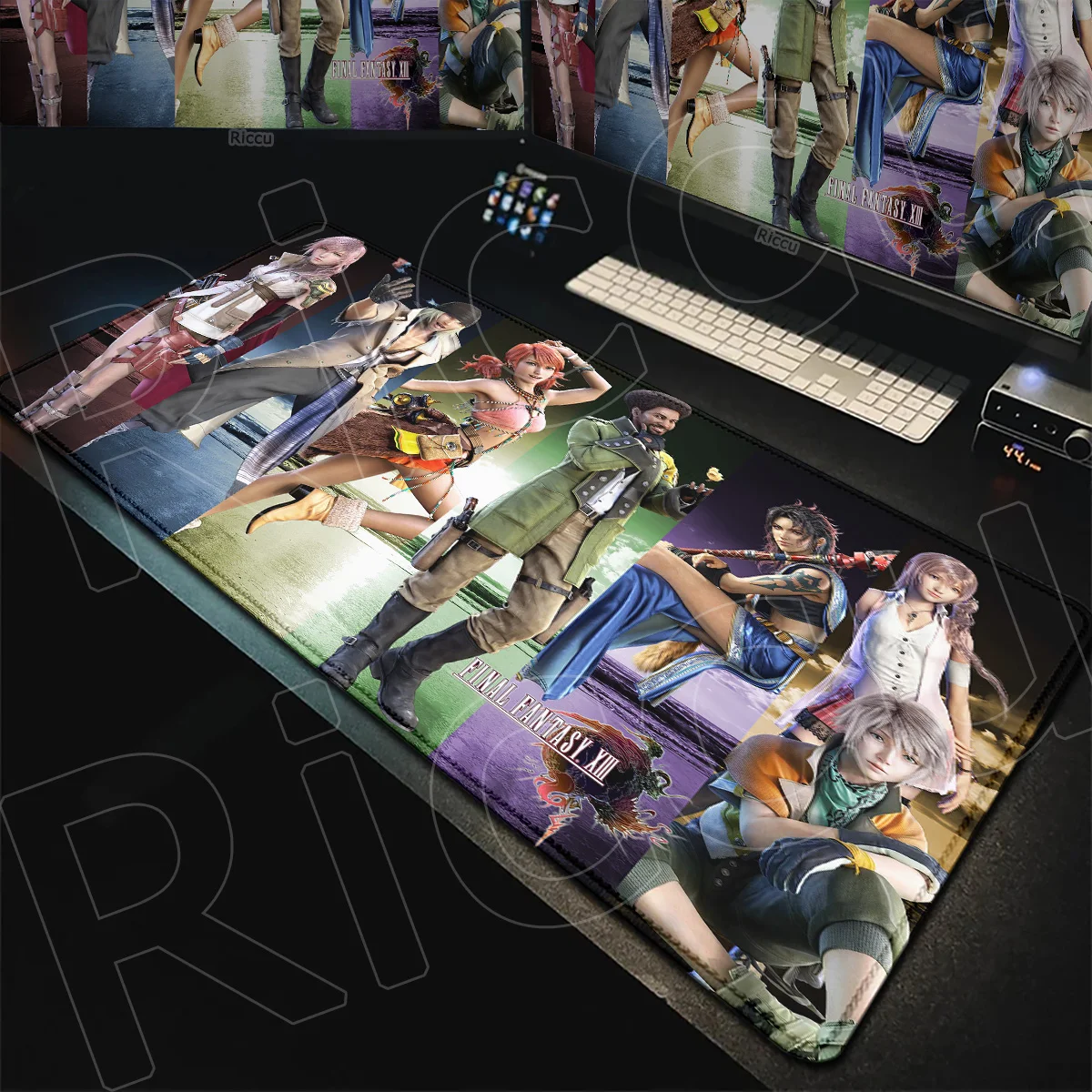 Non-slip Rubber Base Mousepad Large Laptop Keyboard Carpet XXL F-Final Fantasy Claire Farron Anime Gaming Mauspad PC Accessories