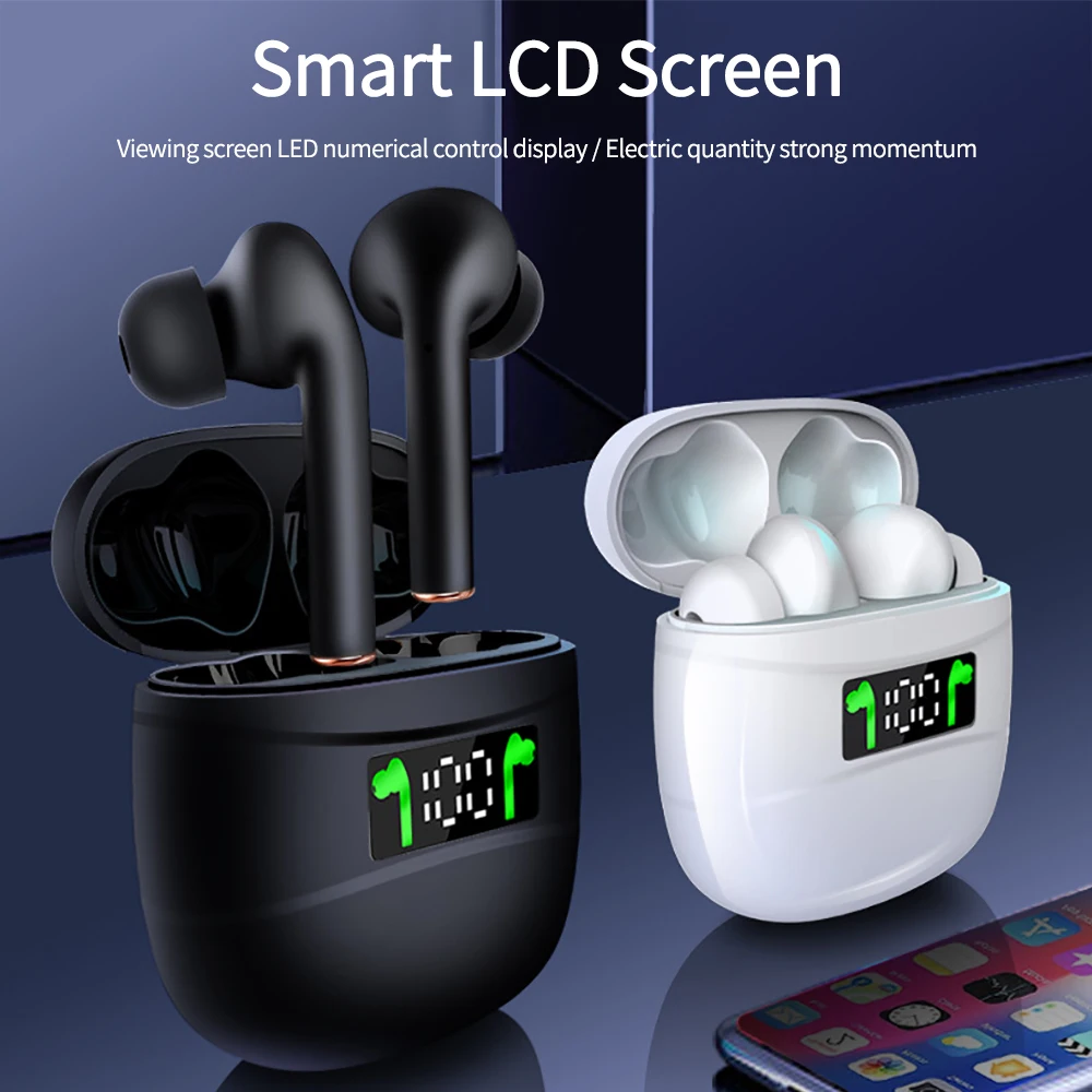 

J3 Bluetooth-compatible Headset TWS Wireless Sports Headset Waterproof and sweatproof touch control gaming earphone