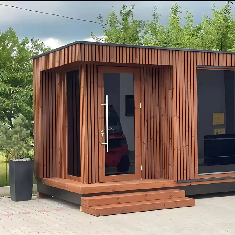 Customized Hemlock Solid Wood Sauna Room, Modern Design Electric Dry Steam Villa Spa Cabin for Indoor and Outdoor Commercial