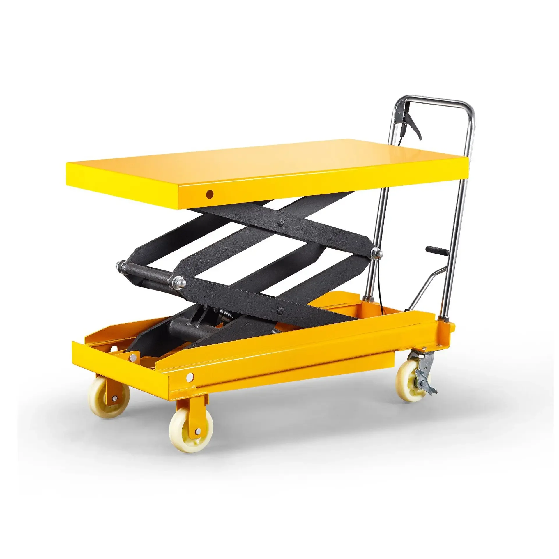 Manual Hydraulic Lifting Platform Mobile Electric Lift Small Lift Hand Push Die Handling Flat Truck