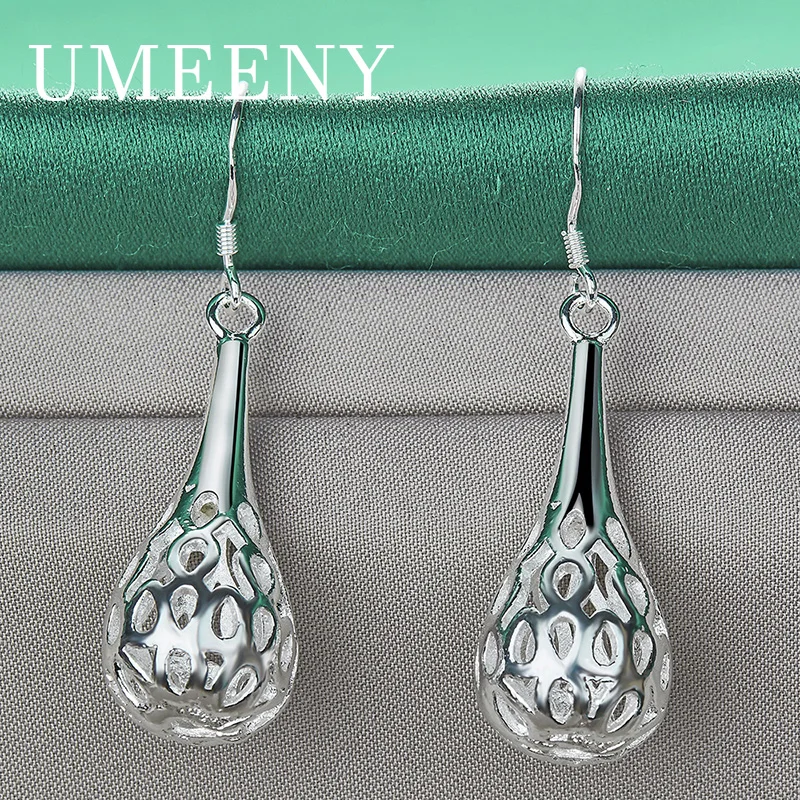 

Luxury 925 Sterling Silver 30mm Exquisite Fashion Geometric Earrings Women Party Wedding Fashion Accessories Jewelry