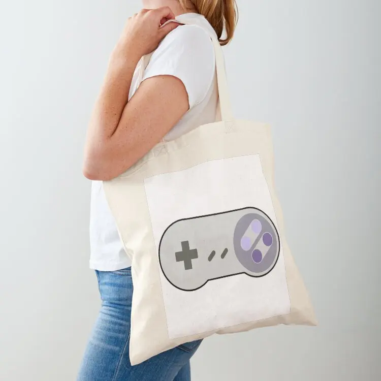 

Purple Retro Game Controller Tote Bag Shopping bags handbag reusable grocery bags tote bag university