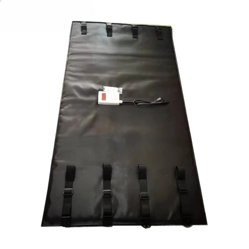 

Fire-insulated heating pads and pads with adjustable thermostat and remote control