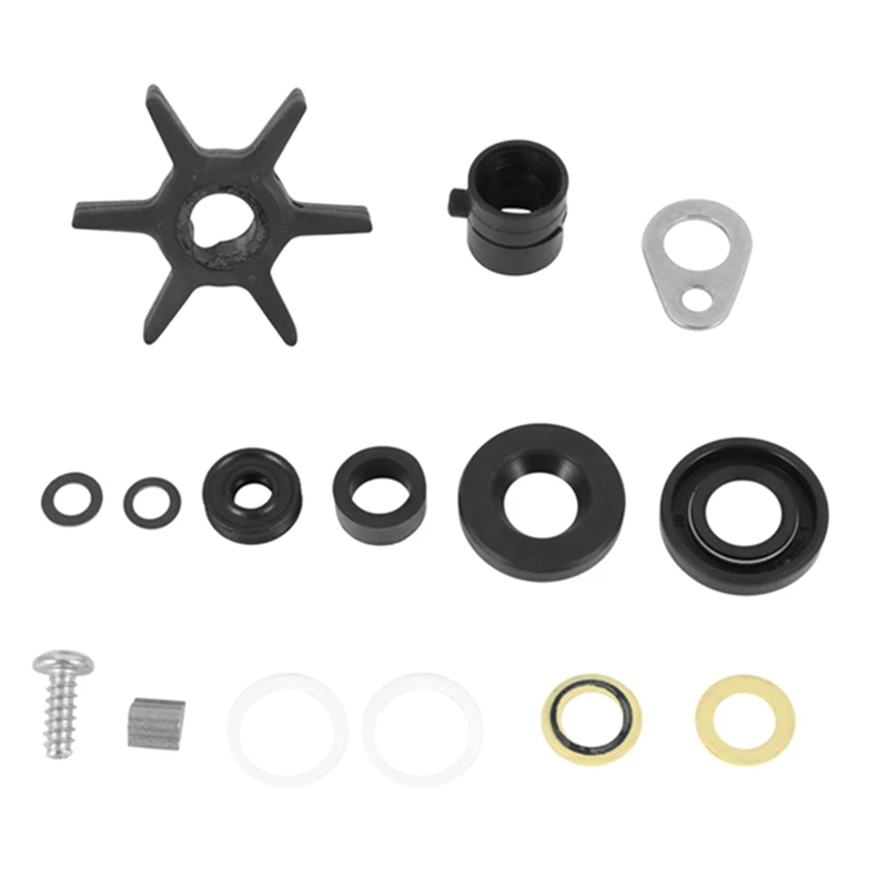 2X 46-42089A5 Water Pump Impeller Repair Kit For Mercury Mariner 6/8/9.9/10/15 HP 2 Stroke Outboard