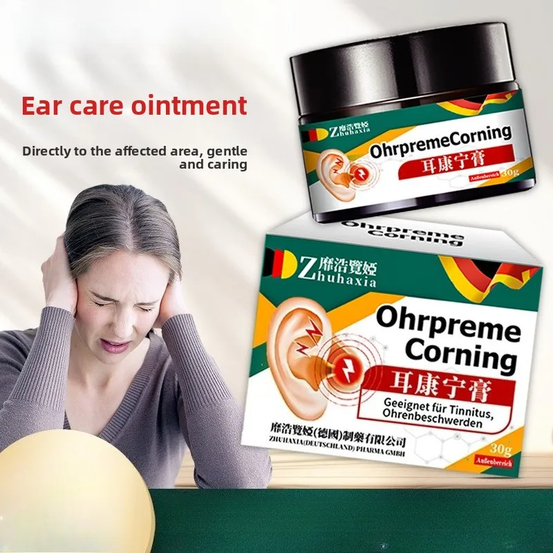 بلسم مريح للأذن لتخفيف طنين الأذن والحكة يهدئ الرنين والانزعاج والعناية اليومية على أساس نباتي #1