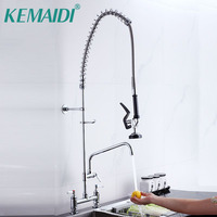 KEMAIDI Solid Brass Kitchen Faucet High Pressure multifunctional Kitchen Sink Faucets Hot Cold Water Mixer Tap 360 Swivel Spout