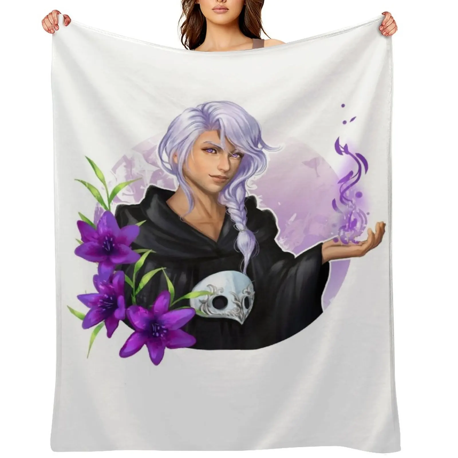 

Hythlodaeus FF14 Throw Blanket Winter beds Thin Quilt Moving Blankets