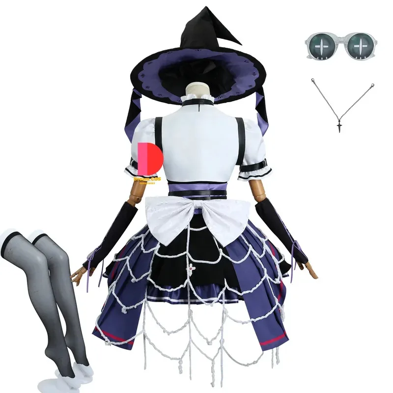 الهوية الخامس إيما وودز البستاني نسيج عالي الجودة تأثيري حلي جميلة حفلة الهالوين فستان الساحرة الأساسية للنساء