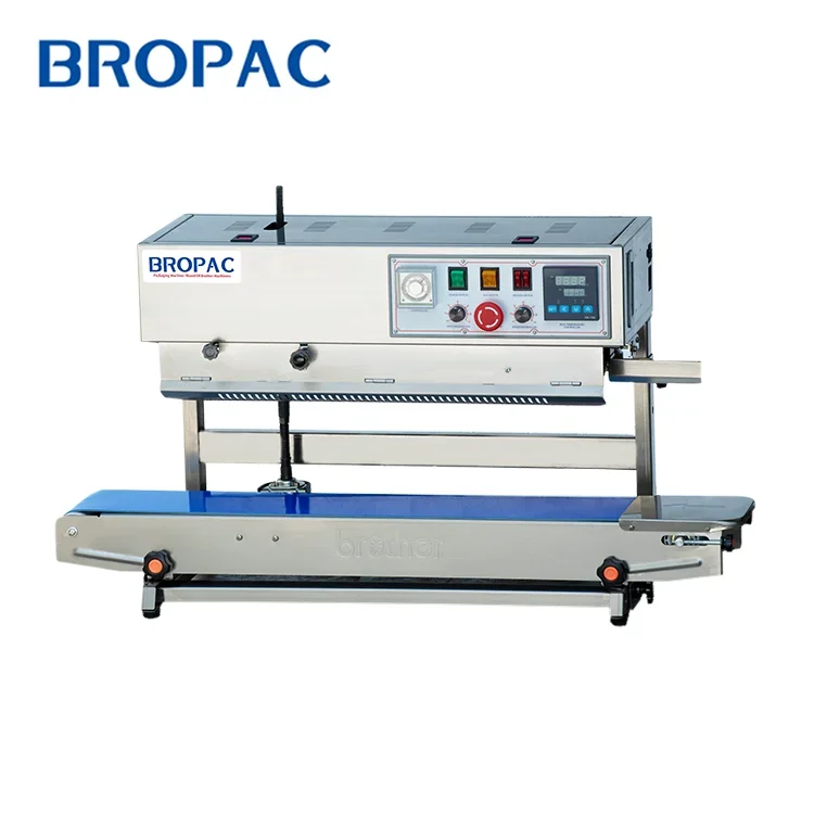 

Packing Stand Plastic Bag Heat Band Sealer Packing Pouch Sealing Machine FRD1000LW Horizontal 2 in 1 Plastic Packaging